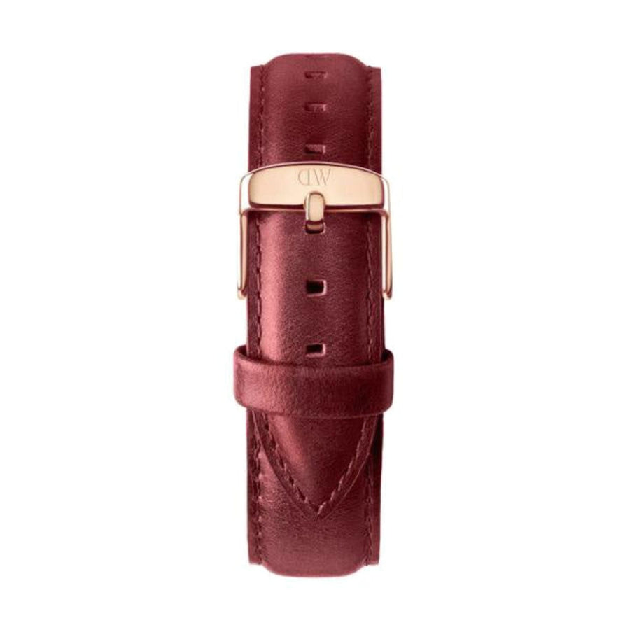Daniel Wellington Classic Suffolk White Dial Brown Leather Strap Watch For Women - DW00100120