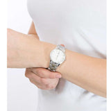 DW00100205-6 Silver Watch on Wrist