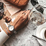 Woman's hand with watch, DW00100205, holding wine glass