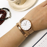 Daniel Wellington watch DW00100305__1 on wrist with bracelet