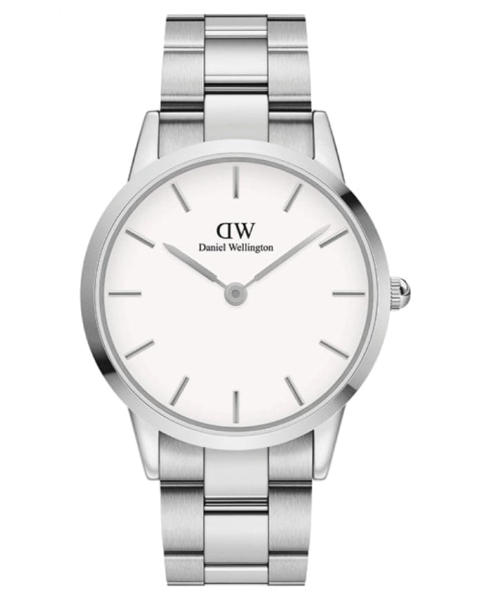 Daniel Wellington Iconic White Dial Stainless Steel Watch For Men - DW00100341