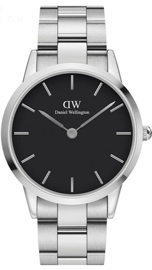 Daniel Wellington Iconic Link Black Dial 40mm Watch For Women - DW00100342