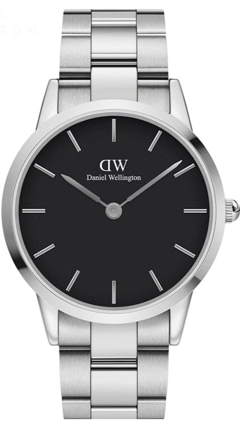 Daniel Wellington Iconic Link Black Dial 40mm Watch For Women - DW00100342