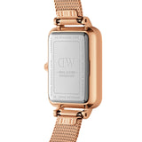 Daniel Wellington Quadro Unitone Rose Gold Dial Stainless Steel Watch For Women - DW00100484