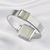 Daniel Wellington watch DW00100522-3, silver square face, mesh strap