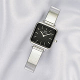 Daniel Wellington square watch with black face