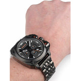 Diesel BAMF Chronograph Gray Dial Gray Steel Strap Watch For Men - DZ7344