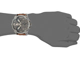 Diesel Mr Daddy Quartz Grey Dial Brown Leather Strap Watch For Men - DZ7413