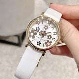 Marc Jacobs Roxy White Dial White Leather Strap Watch for Women - MJ1607