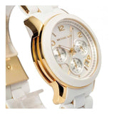 Michael Kors Runway White Dial White Steel Strap Watch for Women - MK5145