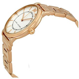 Marc Jacobs Roxy White Dial Rose Gold Stainless Steel Strap Watch for Women - MJ3523