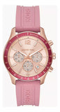 Michael Kors Berkley Quartz Rose Gold Dial Pink Rubber Strap Watch for Women - MKO1039