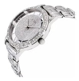 Guess Ethereal Diamonds Silver Dial Silver Steel Strap Watch for Women - W1013L1