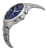 Tissot T Sport Chrono XL Chronograph Blue Dial Silver Steel Strap Watch For Men - T116.617.11.047.00