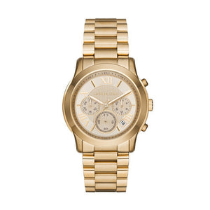 Michael Kors Cooper Gold Dial Gold Steel Strap Watch for Women - MK6274