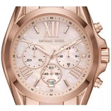 Michael Kors Bradshaw Chronograph Pink Dial Two Tone Steel Strap Watch For Women - MK6830