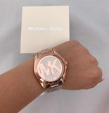 Michael Kors Bradshaw Rose Gold Dial Rose Gold Steel Strap Watch for Women - MK6437