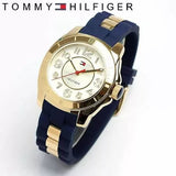 Tommy Hilfiger White Dial Two Tone Steel Strap Watch for Women - 1781307