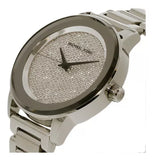 Michael Kors Kinley Diamond Pave Silver Dial Silver Steel Strap Watch for Women - MK5996