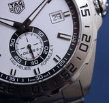 Tag Heuer Formula 1 Automatic 43mm White Dial Silver Steel Strap Watch for Men - WAZ2013.BA0842