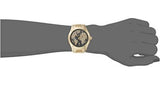 Michael Kors Layton Pave Blue Dial Gold Steel Strap Watch for Women - MK6243