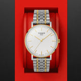 Tissot Everytime Medium White Dial Two Tone Mesh Bracelet Watch For Men - T109.410.22.031.00