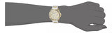 Guess Queen Quartz Gold Dial White Silicone Strap Watch For Women - GW0536L2