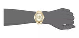 Michael Kors Slim Runway Analog Gold Dial Gold Steel Strap Watch For Women - MK3739