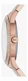 Michael Kors Tibby Chronograph Crystals Rose Gold Dial Rose Gold Steel Strap Watch For Women - MK6826