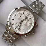 Tissot PRC 200 Chronograph White Dial Silver Steel Strap Watch For Men - T055.417.11.017.00