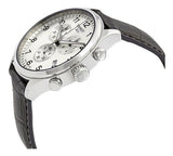 Tissot Chrono XL Silver Dial Brown Leather Strap Watch For Men - T116.617.16.037.00