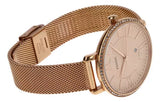 Fossil Jacqueline Quartz Rose Gold Dial Rose Gold Mesh Strap Watch for Women - ES4628