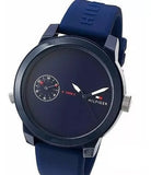 Tommy Hilfiger Denim Quartz Blue Dial Blue Rubber Strap Watch for Men - 1791325