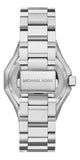 Michael Kors Raquel Three Hand Crystals Silver Dial Silver Steel Strap Watch For Women - MK4691