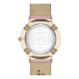 Coach Perry Rose Gold Dial Pink Leather Strap Watch for Women - 14503332-C