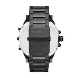 Diesel Big Daddy Black Dial Black Steel Strap Watch For Men - DZ7312