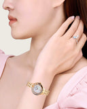 Swarovski Lovely Crystals Mother of Pearl Dial Rose Gold Steel Strap Watch for Women - 5261496