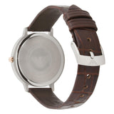 Emporio Armani Luigi Analog Bronze Dial Brown Leather Strap Watch For Men - AR11096