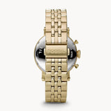 Fossil Rye Mother of Pearl White Dial Gold Steel Strap Watch for Women - ES3756