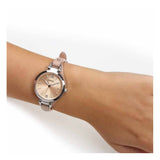 Fossil Georgia Bone Grey Dial Beige Leather Strap Watch for Women - ES2830