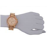 Fossil Boyfriend Chronograph Rose Gold Dial Rose Gold Steel Strap Watch for Women - ES3380