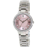 Fossil Virginia Pink Dial Silver Steel Strap Watch for Women - ES3504