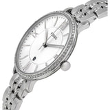 Fossil Jacqueline White Dial Silver Steel Strap Watch for Women - ES3545