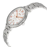 Fossil Jacqueline Multifunction White Dial Silver Steel Strap Watch for Women - ES3738