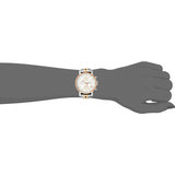 Fossil Boyfriend Chronograph White Dial Two Tone Steel Strap Watch for Women - ES3840