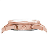 Fossil Boyfriend Multifunction Rose Gold Dial Rose Gold Steel Strap Watch for Women - ES3885