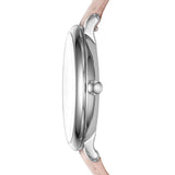 Fossil Jacqueline Blush Mother of Pearl Dial Pink Leather Strap Watch for Women - ES4151