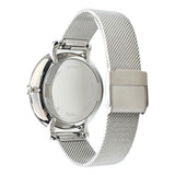 Fossil Jacqueline Mother of Pearl Blue Dial Silver Mesh Strap Watch for Women - ES4322