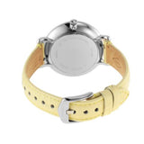 Fossil Jacqueline Three-Hand White Dial Yellow Leather Strap Watch for Women - ES4812