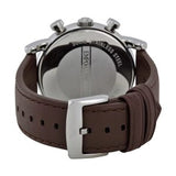 Emporio Armani Classic Chronograph Brown Dial Brown Leather Strap Watch For Men - AR1734